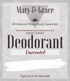 Unscented Deodorant